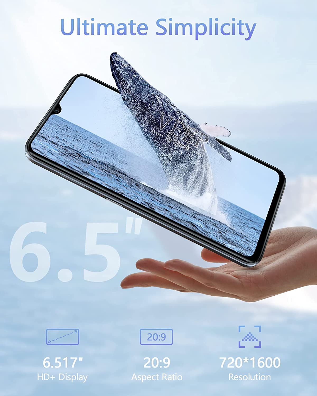 Amazon | OUKITEL C32スマートフォン（2023）、6.52インチ